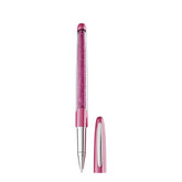 Crystalline Nova rollerball pen, Pink, Chrome plated